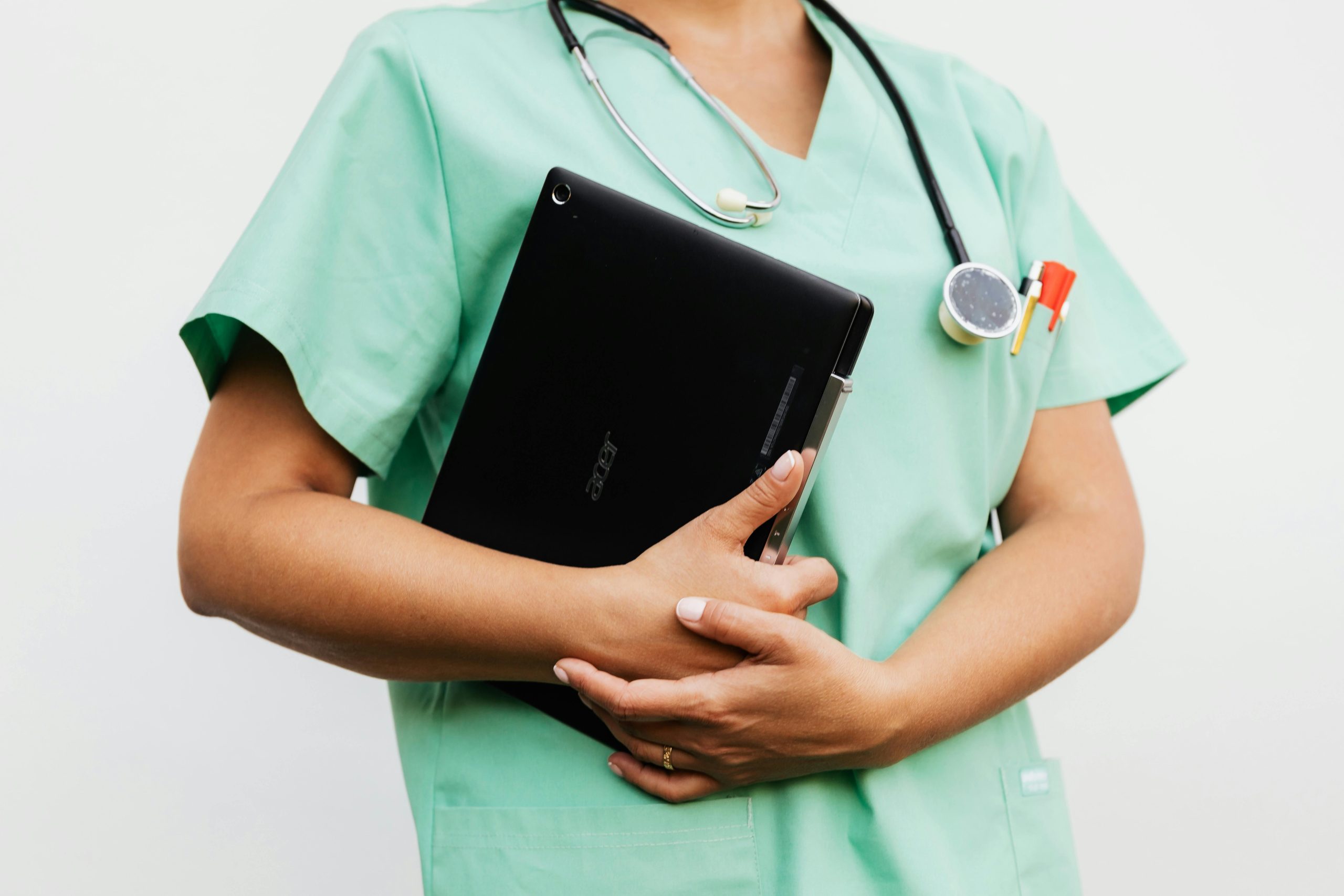 Professional Nurse holding a patient's file, Job listing cover